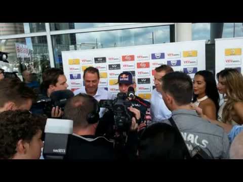 Max verstappen F1 Red Bull in Rotterdam 29 8 2014