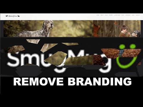 How to remove the SmugMug branding from the free photography portfolio website template