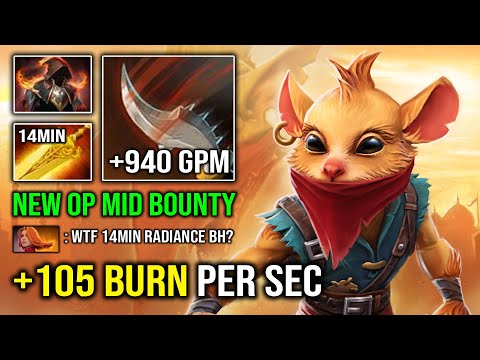 WTF +105 BURN PER SEC Flame Cloak Radiance Bounty Hunter Crazy Jinada Hit Like a Truck Dota 2