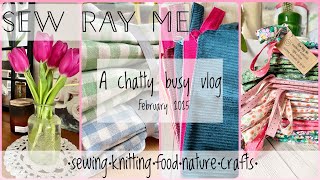 Sew Ray Me - a chatty busy vlog - February 2025 - an fo, wip, and launching a new product! -