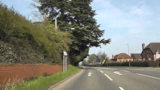 Driving Along Hereford Road, Bromyard By-Pass & New Road, Bromyard, Herefordshire, England