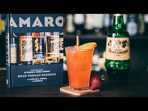 Gato Amargo. Amaro Montenegro Cocktail. Perfect for spring and summer.