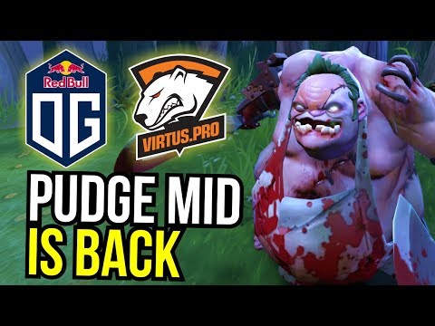 PUDGE MID is BACK - OG vs VP Amazing Pudge Play by NoOne | Dota 2
