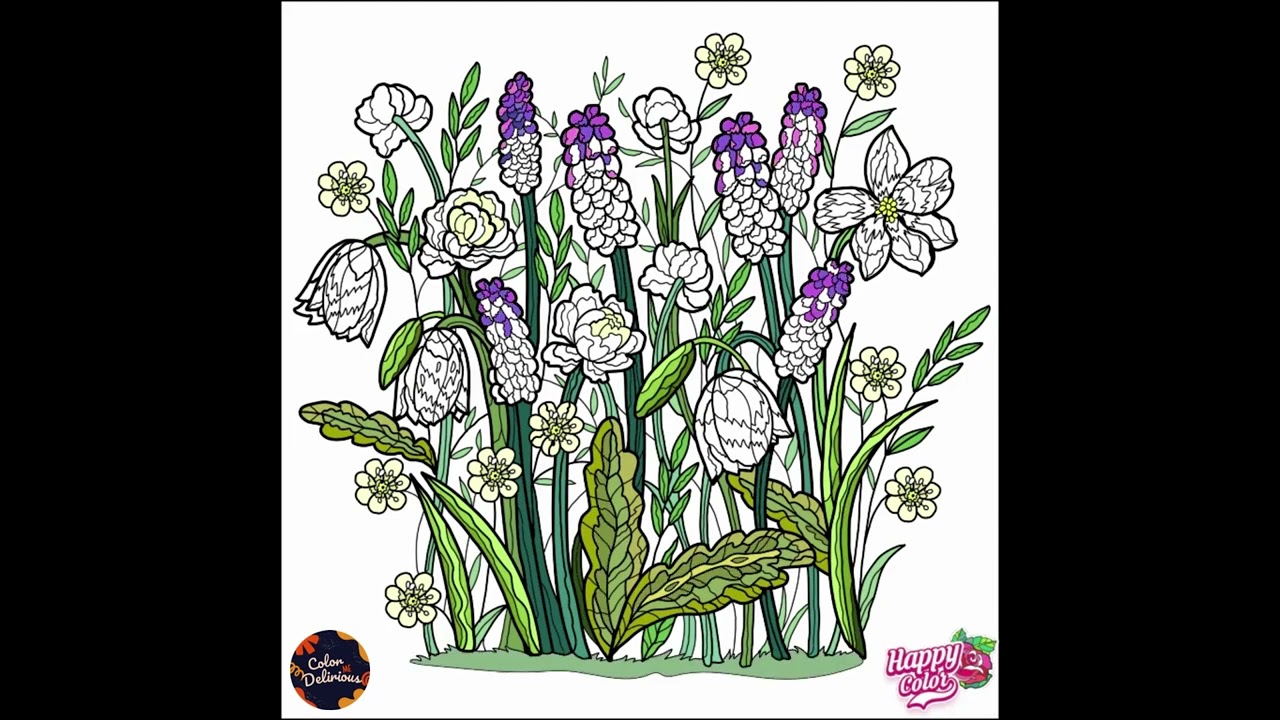 Pretty Flowers | Adult Coloring | Coloring Apps