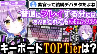 キーボードの「性能差・必須機能」について話すしのみや🌙!! ラピッドトリガーについて【紫宮るな/ぶいすぽ/切り抜き/VALORANT】