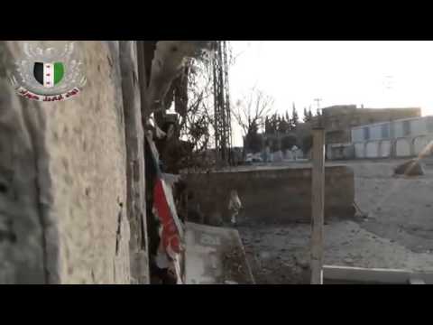 استهداف  لقوات النظام بقاذف بي 90 من قبل لواء أبابيل حوران في القدم في محافظة دمشق