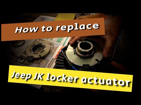 How to fix and replace Jeep JK rubicon Dana 44 e-locker actuator