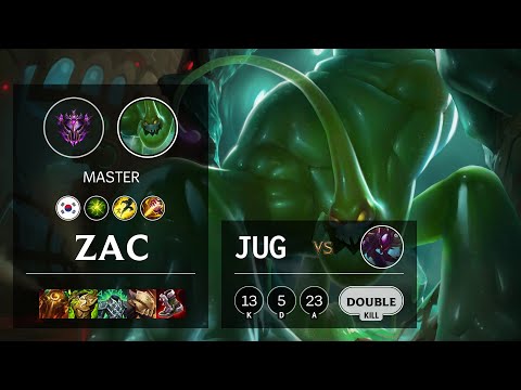Zac Jungle vs Kha'Zix - KR Master Patch 10.23