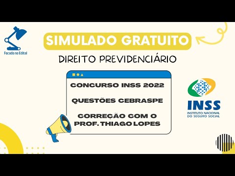 Simulado de Direito Previdenciário - Concurso INSS - Banca CEBRASPE