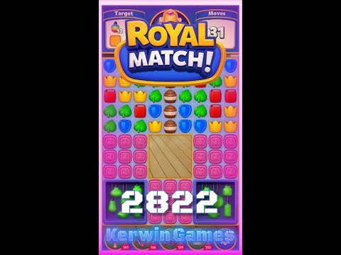 Royal Match Level 2822 - No Boosters Gameplay