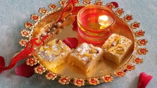 इस रक्षा बंधन सिर्फ २ ingredients से बनाइये यह मिठाई | Barfi Recipe #shorts #festival #mithai #rakhi