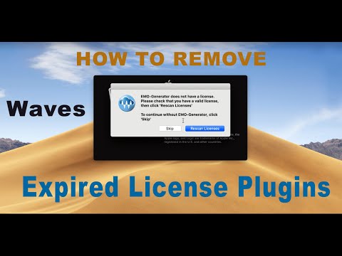 How to remove Expired License Waves plugins Pops up