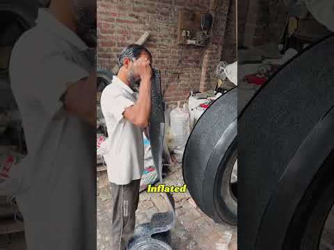 Watch This Worn-Out Tire Become Road-Ready Again#TireRetreading #TireRestoration