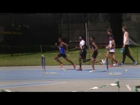 2016 PSAL Outdoor City Championship 400m hurdle section 4