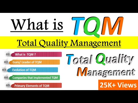 What is TQM (Total Quality Management ) | Primary elements of Total Quality Management explained Video