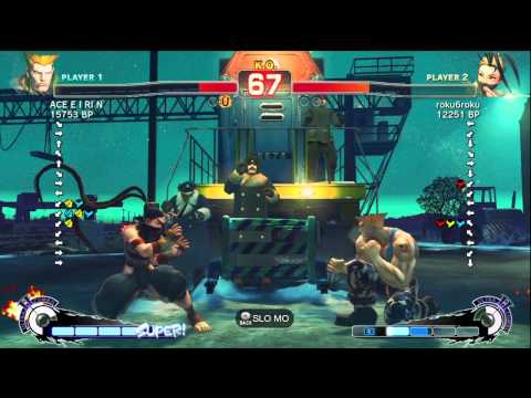 ACE・EIRIN [Guile] vs roku6roku [Ibuki] SSF4 Japanese Online Ranked Matches - TRUE-HD