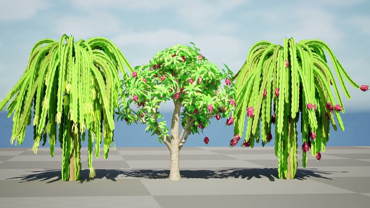 火龙果厂 3D 模型