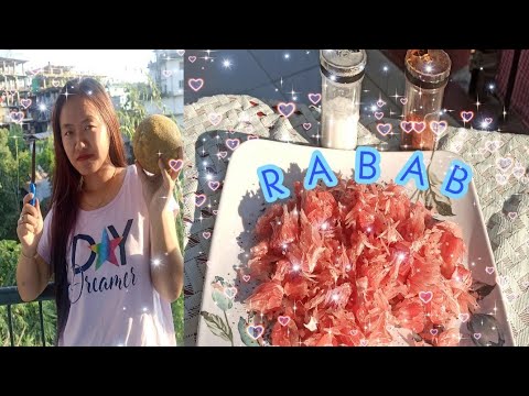 🍊RABAB WITH SOME SALT AND CHILLY FLAKES🍊 -. grapefruit❤️