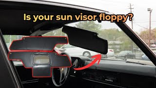 How to easily repair your floppy sun visor.