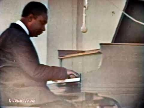 Otis Spann - live at Newport [Colourised] 1960