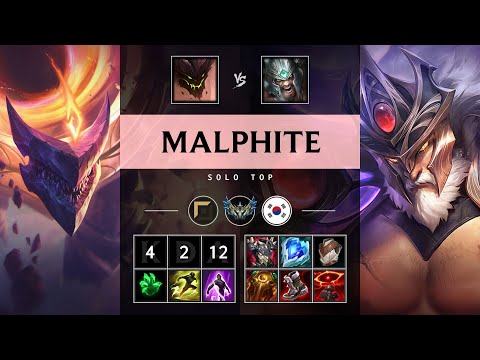 Malphite Top vs Tryndamere - KR Challenger Patch 25.21