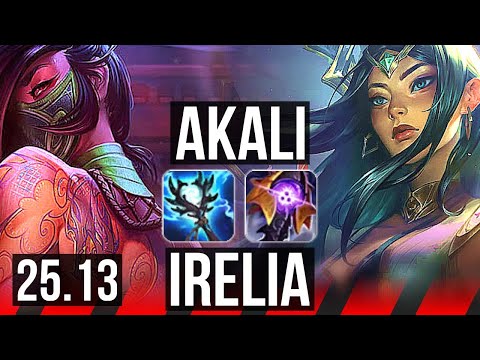 AKALI vs IRELIA (TOP) | KR Master | 25.13