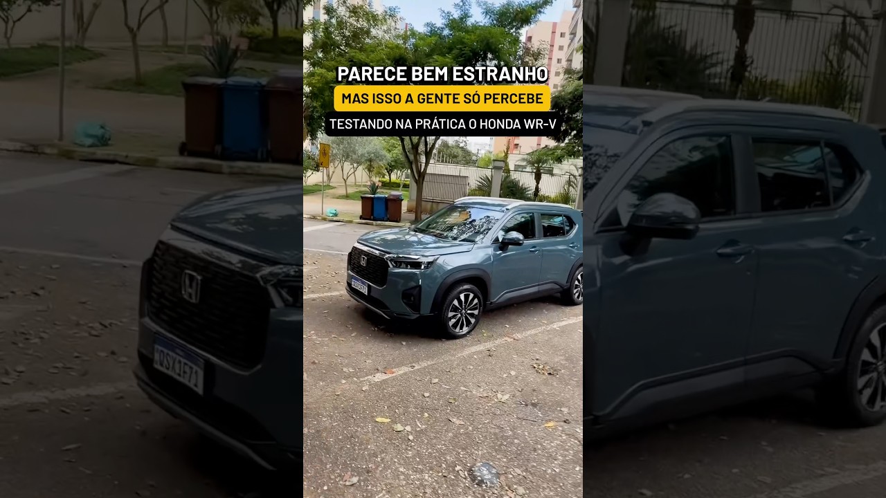PARECE BEM ESTRANHO, MAS ISSO A GENTE SÓ PERCEBE TESTANDO NA PRÁTICA O HONDA WR-V!