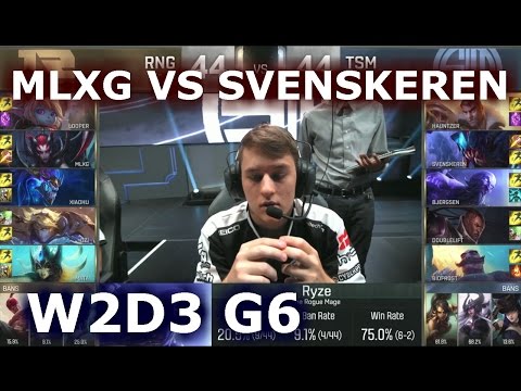 RNG vs TSM W2D3 - MLXG vs SVENSKEREN Player Experience (w/ Inori) | Group D LoL S6 Worlds 2016
