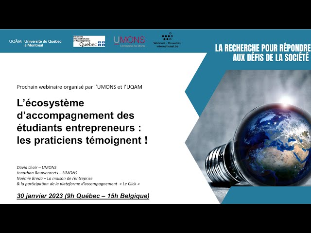 L&rsquo;écosystème d&rsquo;accompagnement des étudiants entrepreneurs: les praticiens témoignent