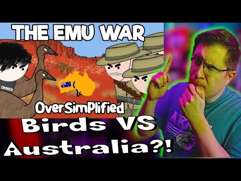 History Noob Watches "Emu War - OverSimplified (Mini-Wars #4)" | WEIRDEST War Ever...