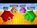 Mikey vs JJ vs Friends: LAVA House Battle - Maizen Minecraft