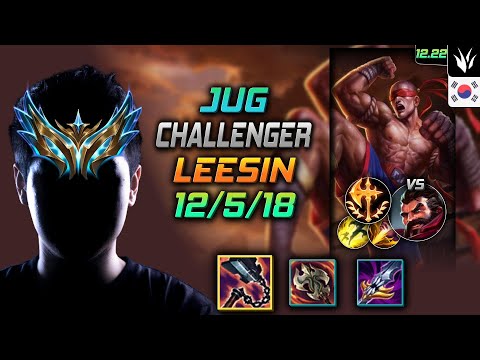 Challenger Jungle Lee Sin Build Goredrinker Conqueror - Lee Sin Jungle vs Graves - LOL KR 12.22