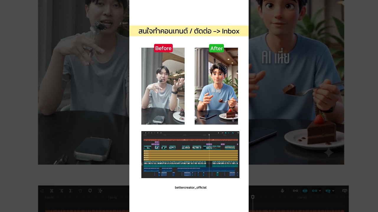 ตัดต่อวีดีโอ - ตัดต่อวิดีโอ Youtube, TikTok, Reel, Short - 2