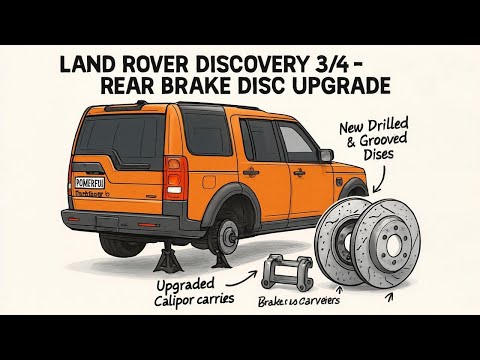Land Rover discovery 3 rear big brake disc upgrade / back discs pads and caliper LR3
