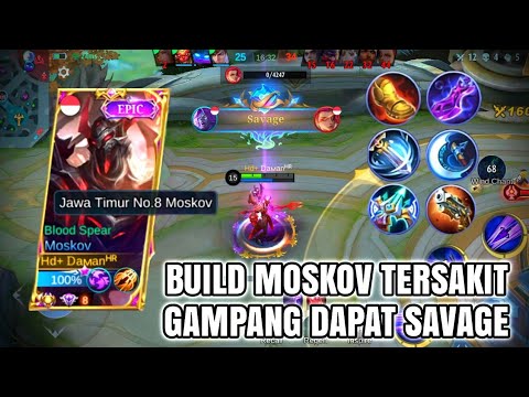 TOP GLOBAL MOSKOV SAVAGE‼️BUILD MOSKOV TERSAKIT 2022 AFTER NERF - MLBB