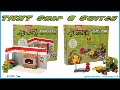 Teenage Mutant Ninja Turtles Snap & Switch Bricks, Mikey & Raph LIVE