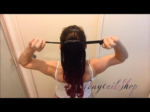 How to Attach a Ribbon Tie Ponytail Hair Extension