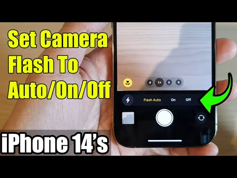 iPhone 14's/14 Pro Max: How to Set Camera Flash To Auto/On/Off