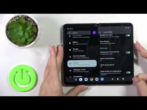 How to Turn On Always On Display on GOOGLE Pixel Fold - Enable AOD