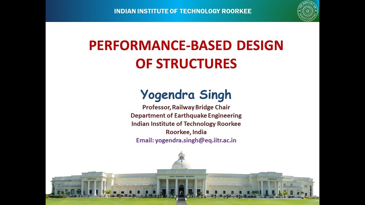 Lecture 1- PERFORMANCE-BASED DESIGN OF STRUCTURES