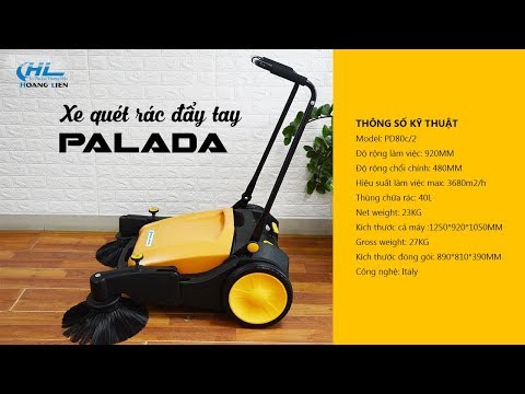 [TEST] Khách vận hành máy quét rác đẩy tay Palada PD80c/2 trực tiếp tại xưởng