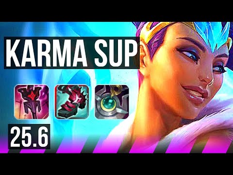 KARMA & Jhin vs SENNA & Malphite (SUP) | 2/2/22 | EUW Master | 25.6
