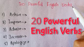 English Verbs | Learn Common, Action, Regular & Irregular Verbs in English Grammar