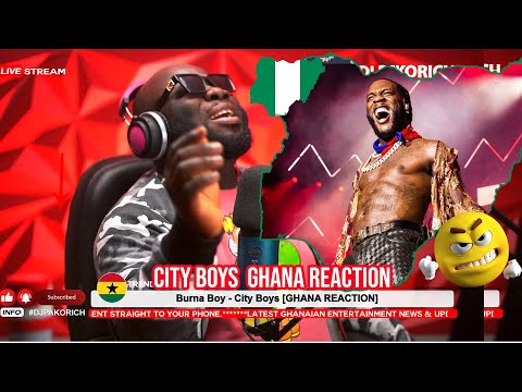 Burna Boy -  City Boys (GHANA REACTION)
