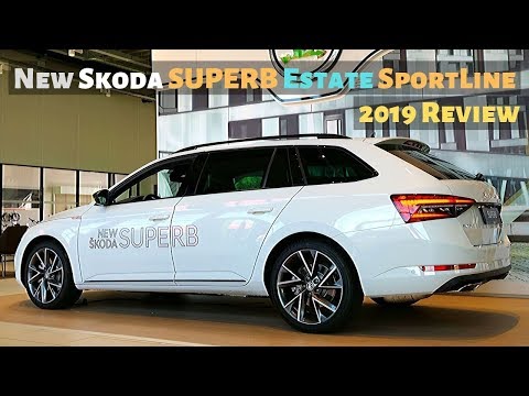 New Skoda SUPERB Estate SportLine 2019 Review Interior Exterior