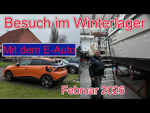 Zum Boot ins Winterlager mit dem E-Auto   -  Tempo Limits auf der Autobahn Niederlande