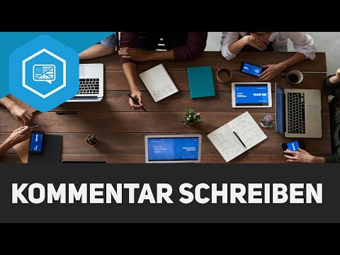 Writing a comment: structure and wording