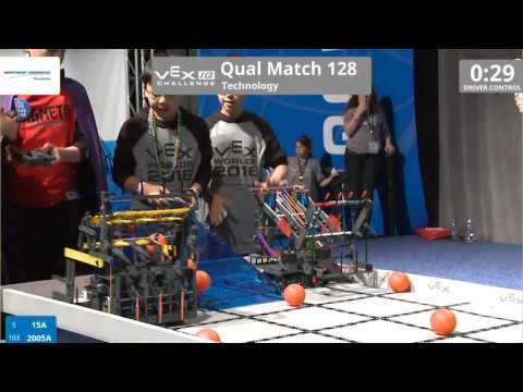 VEX Worlds 2016 - VEXIQ Elementary School - Technology - Qual 128 (15A 2005A) 140