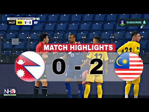 MATCH HIGHLIGHTS: NEPAL 0-2 MALAYSIA | AFC ASIAN CUP QUALIFICATION