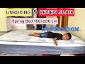 UNBOXING REVIEW SPRING BED IN THE BOX 160x200 Cm HARGA 2 3 JUTA AN